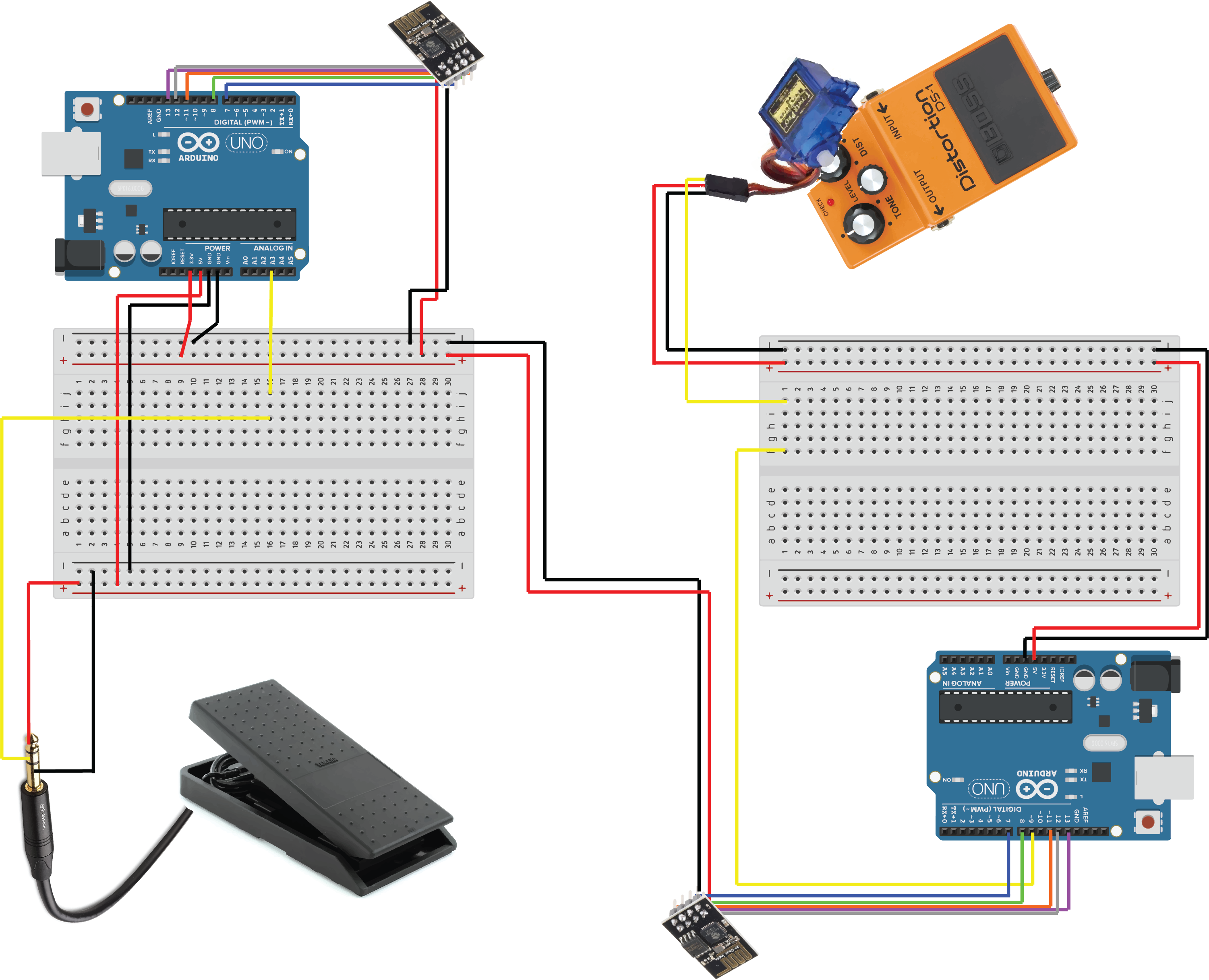 A CAD model of the circuit