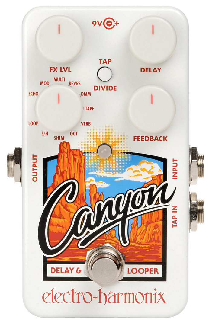 A Canyon delay pedal by Electro-Harmonix
